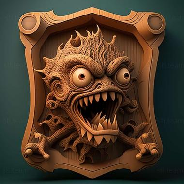 3D model Redneck Ed Astro Monsters Show game (STL)